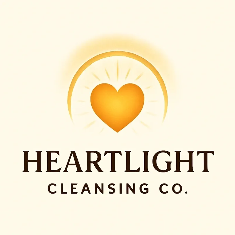 Heartlight Cleansing Co. logo with heart.